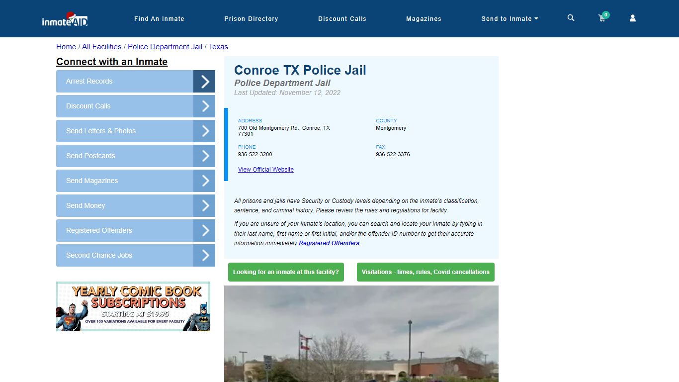 Conroe TX Police Jail & Inmate Search - Conroe, TX