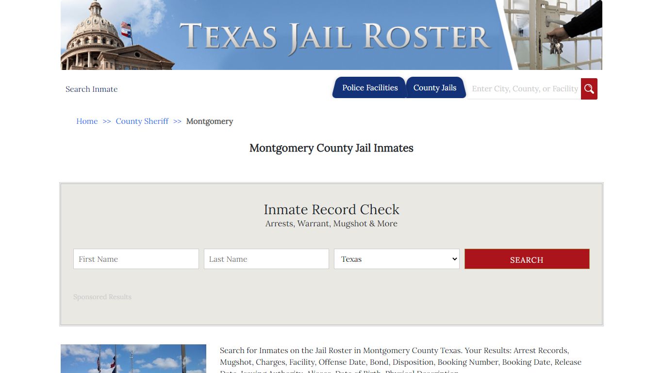 Montgomery County Jail Inmates | Jail Roster Search